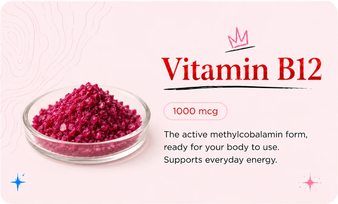 Vitamin B12, a Run Hot ingredient